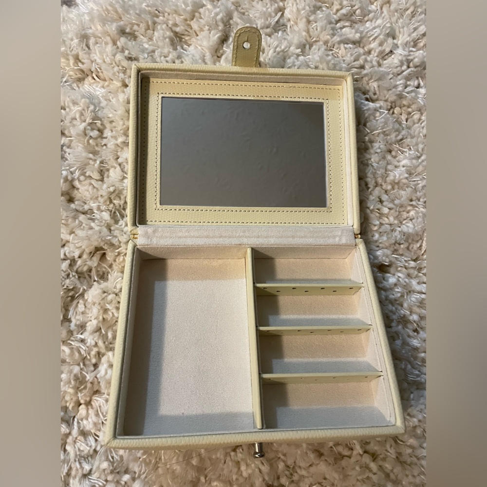 LAST CHANCE - Beige Pottery Barn x WOLF McKenna Travel Jewelry Case